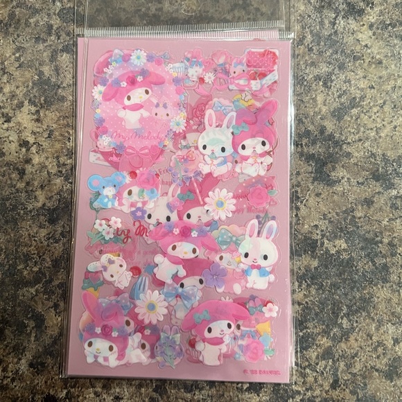$3 MY MELODY FOUR PIECE STICKER SET. NEW. $3 WITH ANY $10 ORDER OR MORE - Picture 6 of 12